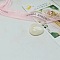 1Pc Acrylic Finger Rings for Women, White, Inner Diameter: 18mm