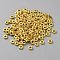 1200Pcs CCB Plastic Beads, Flat Round, Golden, 6x2mm, Hole: 2mm, 1200pcs/set