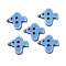 2-Hole Resin Buttons, Bird, Cornflower Blue, 13x15x2.5mm, Hole: 1.5mm