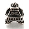 304 Stainless Steel European Beads, Large Hole Beads, Eiffel Tower, Antique Silver, 11.5x10.5x10.5mm, Hole: 4.5mm
