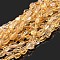 Natural Citrine Beads Strands, Nuggets, Tumbled Stone, 4.5~11.5x3~7x3.5~6mm, Hole: 1.2mm, about 48~68pcs/strand, 15.35~15.94''(39~40.5cm)