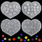 4Pcs 4 Styles Silicone Carved Molds, Nail Art Templates Molds, DIY Manicure Tool for Nail Art Tips Decoration, Heart, Flower, 5.7~5.8x5.8~6.8x0.45~0.6cm, 1pc/style