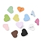 Baking Paint Alloy Mobile Phone Holders, Heart, Mixed Color, 17x21x1.2~8mm