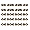 Golden Plated Alloy Charms, with Enamel, Enamelled Sequins, Flat Round, Black, Letter.X, 14x12x2mm, Hole: 1.5mm, 50pcs/Box