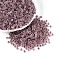 6/0 Transparent Inside Colours Glass Seed Beads, Rondelle, Round Hole, Rosy Brown, 4x3mm, Hole: 1.2~1.5mm, about 6080pcs/pound
