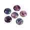 Natural Colorful Fluorite Cabochons, Half Round/Dome, 25x5.5mm
