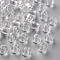 Transparent Acrylic Beads, Round, Clear, 6x5mm, Hole: 1.8mm, about 369pcs/42g