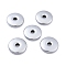 Terahertz Stone Pendants, Frosted, Flat Round/Disc, 30x6.5mm, Hole: 6.3mm