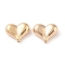 CCB Plastic Beads, Heart, Golden, 17x22x9mm, Hole: 1.6mm