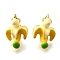 Brass Enamel Pendants, with Jump Ring, Banana Charm, Cadmium Free & Lead Free, Rack Plating, Long-Lasting Plated, Real 18K Gold Plated, 18x11x11.5mm, Hole: 3.4mm