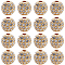 20Pcs Alloy Rhinestone Beads, Round, Golden, 8x8mm, Hole: 1.5mm