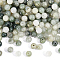 2 Strands Natural Green Rutilated Quartz Beads Strands, Round, 4mm, Hole: 0.8mm, about 92pcs/Stand, 15 inch(38cm)