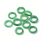 Natural Jade Charms, Dyed, Ring, 9~10x2mm, Hole: 4~5mm