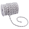21.25M 3-Ply Polyester Twisted Cords, Milan Cord, with Spool, Gainsboro, 5mm, about 23.24 Yards(21.25m)/Set