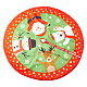 Gorgecraft albero di natale gonna gnomi pupazzo di neve fiocco di neve babbo natale renna tappetino per albero di natale rosso verde fattoria ornamenti di natale per feste di festa decorazioni natalizie (34 pollice) DIY-WH0321-40A-1