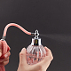 Gorgecraft 100 ml nachfüllbare Parfümflasche Rosa Kristall Parfüm Sprühflasche Klarglas Parfüm Zerstäuber mit langer Quaste Kunststoff Trichter Trichter Tropfer MRMJ-GF0001-18-6