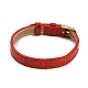 Bracelets de montre texturés en cuir AJEW-K232-01G-07-2