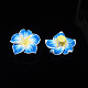 Plumeria hecha a mano de arcilla polimérica flor 3D abalorios CLAY-Q192-30mm-05-3