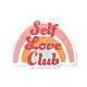 Self Love Club Thema wasserdichte selbstklebende Papieraufkleber DIY-F108-11-2