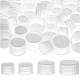 BENECREAT 56Pcs Clear Plastic Screw Caps with Foam Liner AJEW-BC0003-85C-1