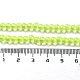ドローベンチクリアガラスビーズ連売り  スプレー塗装  ラウンド  緑黄  4mm  穴：1.1~1.3mm  31.4インチ X-GLAD-Q012-4mm-07-3
