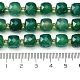 Verdes naturales ágata ónix hebras de abalorios G-Q010-A16-01-5