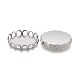 304 Stainless Steel Cabochon Settings STAS-P249-16D-P-2