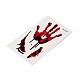 10 pièces 10 style halloween horreur réaliste plaie sanglante cicatrice amovible temporaire étanche tatouages papier autocollants AJEW-G048-03-4