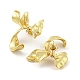 Rack Plating Brass Bowknot Stud Earrings Findings EJEW-K263-12G-2