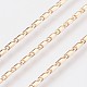 Long-Lasting Plated Brass Link Chain Necklaces NJEW-K112-14G-NF-2