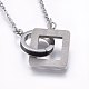 304 Stainless Steel Pendant Necklaces STAS-O103-47BP-2