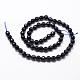 Synthetic Blue Goldstone Beads Strands G-D840-14-4mm-2