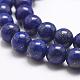 Chapelets de perle en lapis-lazuli naturel G-G953-04-10mm-3
