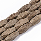 Fili di perline di legno di cocco non tinti e naturali WOOD-T024-027-1