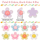Sunnyclue 64 pcs 8 couleurs cabochons en résine translucide CRES-SC0002-68-2