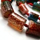Dyed Natural Dragon Veins Agate Column Graduated Bead Strands G-E247-09B-2