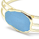 Bracelets de manchette en turquoise naturel BJEW-P079-11G-4