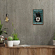 Creatcabin Letrero de gato negro para decoración de pared de café AJEW-WH0157-629-6