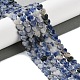 Натуральное синее пятно нитки из бисера яшмы G-M403-A21-02-2