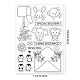 GLOBLELAND Envelopes Theme Clear Stamps Animals Silicone Clear Stamp Seals for Cards Making DIY Scrapbooking Photo Journal Album Decor Craft DIY-WH0167-56-638-2