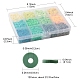 Cuentas de arcilla polimérica hechas a mano ecológicas de 2544 piezas 12 colores CLAY-FS0001-36-5