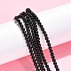 Synthetic Black Stone Beads Strands G-G088-4mm-6