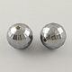 ABS Plastic Imitation Pearl Faceted Round Beads MACR-S251-A62-1