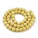Brins de perles de pierre de lave synthétique G-S277-10mm-18-2