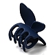 つや消し蝶の髪の爪のクリップ  女性のためのプラスチック製の蝶のポニーテールのヘアクリップ  ゴールデンロッド  59.94x67.82x44.96mm OHAR-PW0003-005D-2