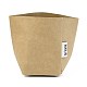 洗えるクラフト紙袋  ハンドルなし  多機能ホーム収納バッグ用  淡い茶色  20x15x1cm CARB-H029-01-3