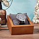 長方形の木製ブレスレット時計ディスプレイスタンド  枕  写真の小道具  ゴールデンロッド  9.7x9.1x4.95cm ODIS-WH0030-38-4