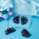 CRASPIRE 4PCS Crystal Shoe Clips Black Rhinestone Crystal Shoe Clips Charms Wedding Bridal Shoe Buckles Elegant Rhinestones Flower Clips for Jewelry Shoes Clothing Bags Hats Decor FIND-CP0001-09-7