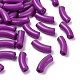不透明なアクリルビーズ  カーブチューブ  暗紫色  34.5x13x11mm  穴：3.5mm  約155個/500g SACR-S677-037-1