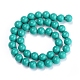 Brins de perles de jade mashan naturel teint DJDA-E266-4mm-01-2